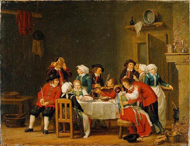 Pehr Hillestrom Convivial Scene in a Peasant's Cottage china oil painting image